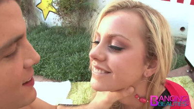 Jessie Rogers and Mike Adriano big cock scene from Banging Beauties