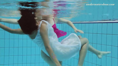 Lera and Sima teen (18+) action from Underwater Show