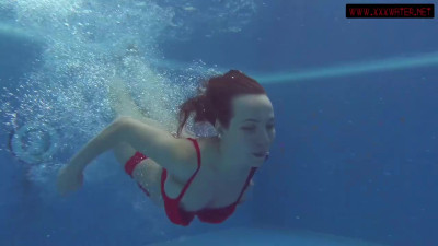 Mia Ferrari and Mia Bandini solo female smut from Underwater Show